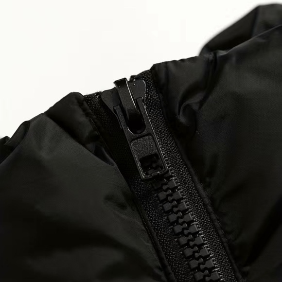 High Neck Vest, Casual Zip Up Sleeveless Warm Puffer Vest - Picture 5 of 9